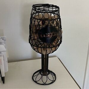 Wine Glass Cork Decor